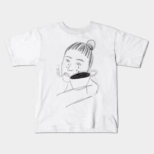 Mittee ArtPiece "Sad Girl II" Kids T-Shirt